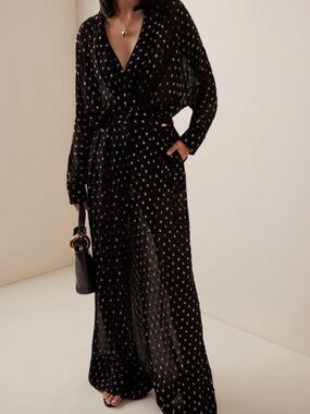 FRANCOISE SHEER JACQUARD pant set